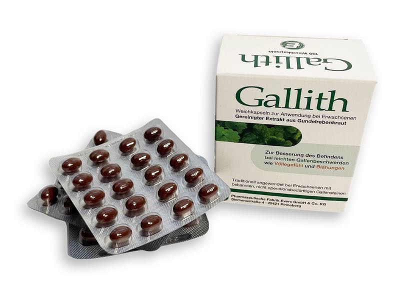 Gallith - Packung mit Kapseln in Blisterverpackung